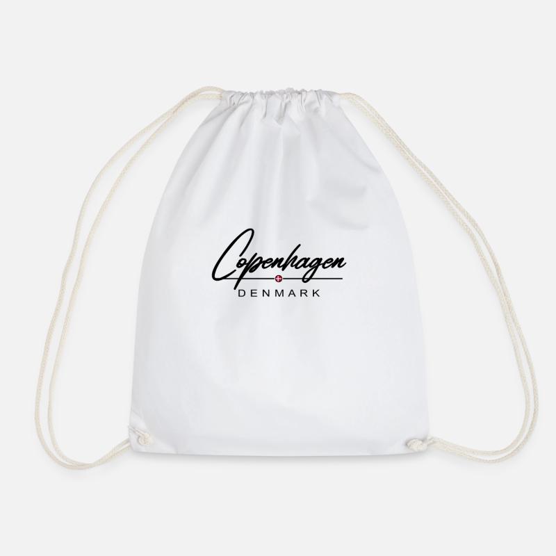 Copenhagen - Drawstring Bag - white