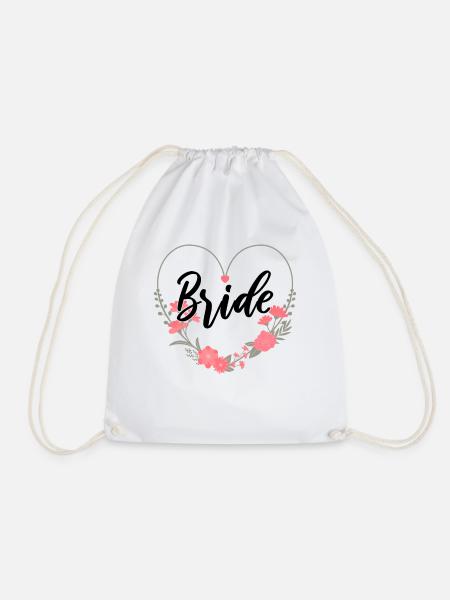 Braut Bride to be Junggesellenabschied JGA Party - Turnbeutel - Weiß