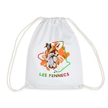 Les fennecs - Sac de sport léger - blanc - Devant