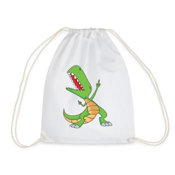 Tamponner le T-Rex | Dabbing Dinosaurs | Party Rex - Sac de sport léger - blanc - Devant