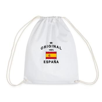 Spain spanish flag original flag - Drawstring Bag - white - Front
