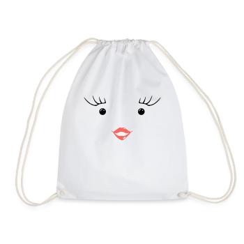 Déguisement Carnaval lait et chocolat partenaire - Sac de sport léger - blanc - Devant
