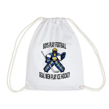Eishockeyspieler Eishockey Goalie Lustig Geschenk - Turnbeutel - Weiß - Vorne