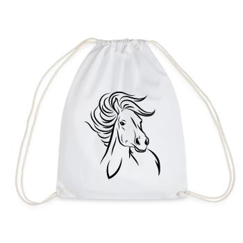 Cheval cheval - Sac de sport léger - blanc - Devant