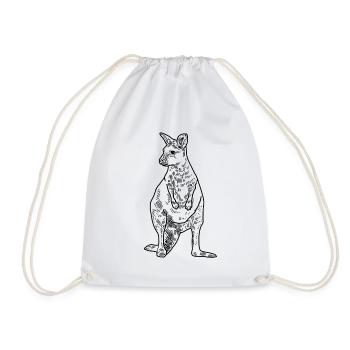 Wallaby - Turnbeutel - Weiß - Vorne
