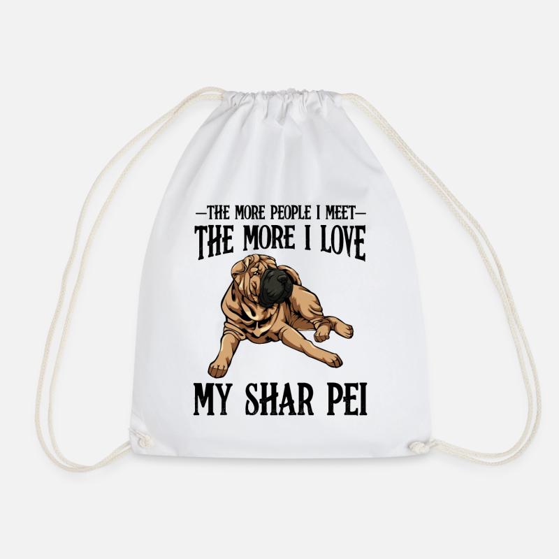 Shar Pei - Turnbeutel - Weiß