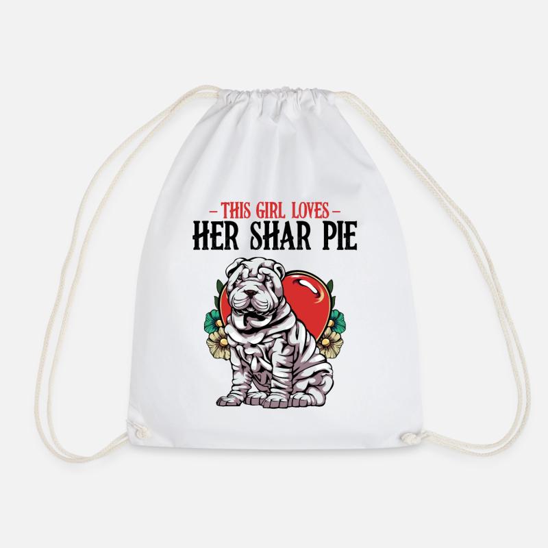 Shar Pei - Turnbeutel - Weiß