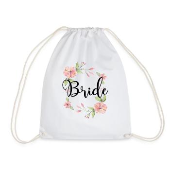 Mariée mariée pour être couronne de fleurs fleurs engagement JGA - Sac de sport léger - blanc - Devant