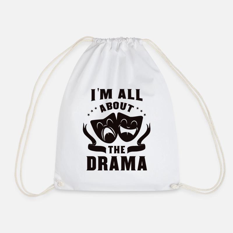theatre - Drawstring Bag - white