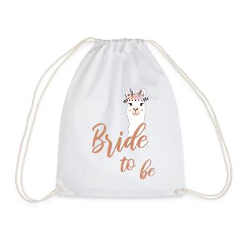 Mariée à être mariée Alpaga Lama JGA bachelorette - Sac de sport léger - blanc - Devant