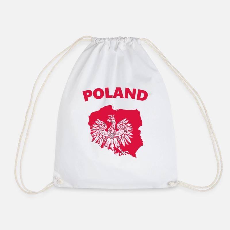 Pologne - Sac de sport léger - blanc