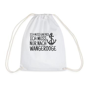 Wangerooge Nordsee - Turnbeutel - Weiß - Vorne