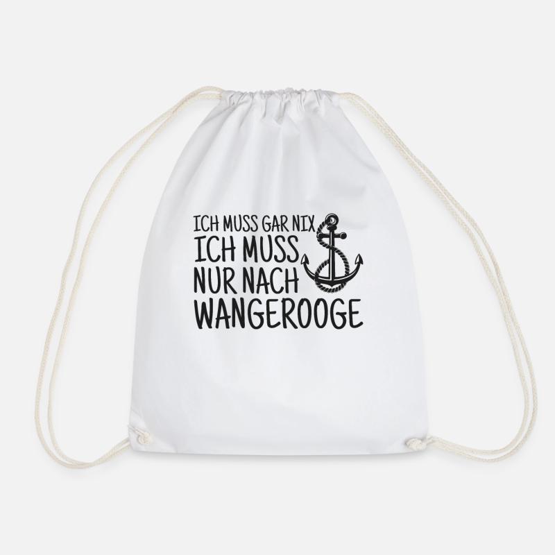 Wangerooge Nordsee - Turnbeutel - Weiß