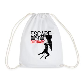Climbing Boulder Rock Climbing Bouldersport - Drawstring Bag - white - Front