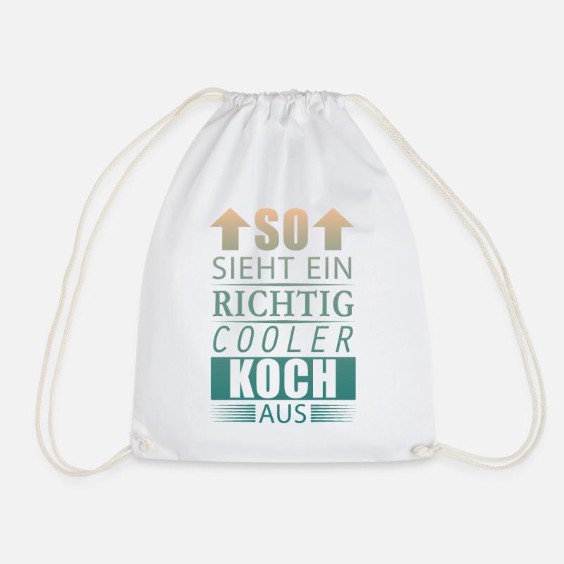 Cooler Koch Bester Koch Geschenk Herren Jungen - Turnbeutel - Weiß