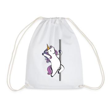 Licorne de pole dance - Sac de sport léger - blanc - Devant