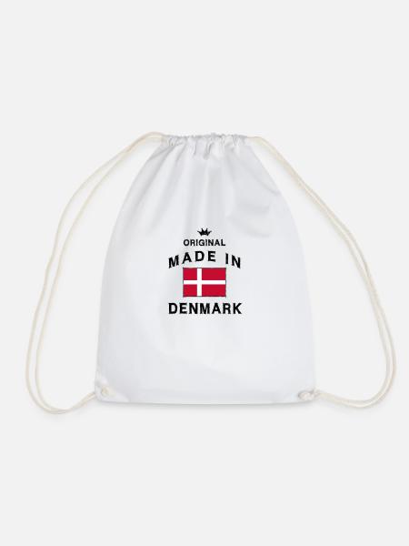 Dänemark dänisch Flagge Fahne - Turnbeutel - Weiß