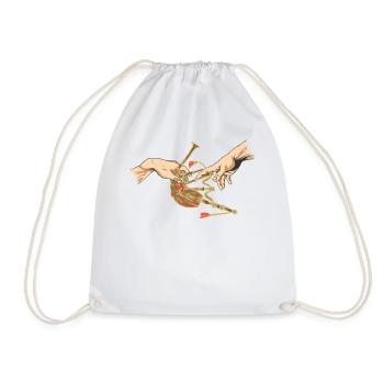 Cornemuse Musique Cornemuse Ecosse - Sac de sport léger - blanc - Devant