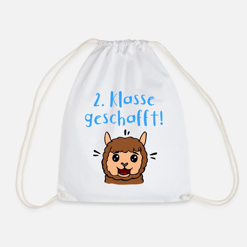 2 Klasse Geschafft Schule Geschenk Kinder - Turnbeutel - Weiß