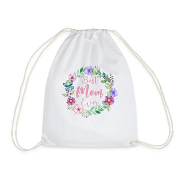 Meilleure maman de tous les temps - Meilleur cadeau de maman jamais - Sac de sport léger - blanc - Devant