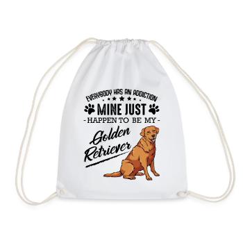 Golden retriever - Drawstring Bag - white - Front