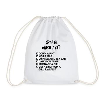 Sag Venture List - Drawstring Bag - white - Front
