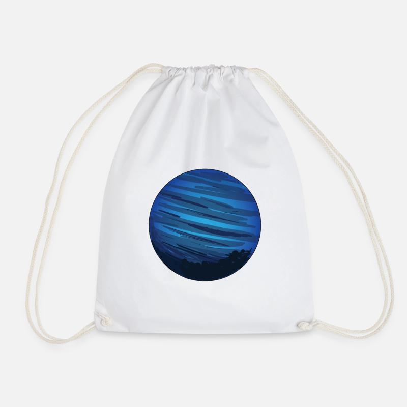 Circle symbols and shapes round symbol - Drawstring Bag - white