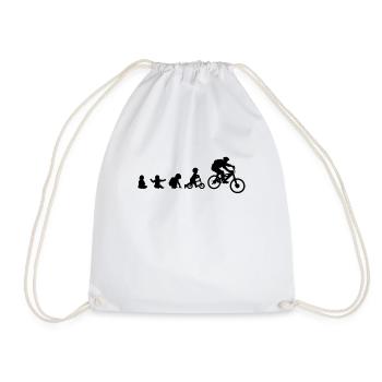 Baby Downhill Evolution I Freeride gift idea - Drawstring Bag - white - Front