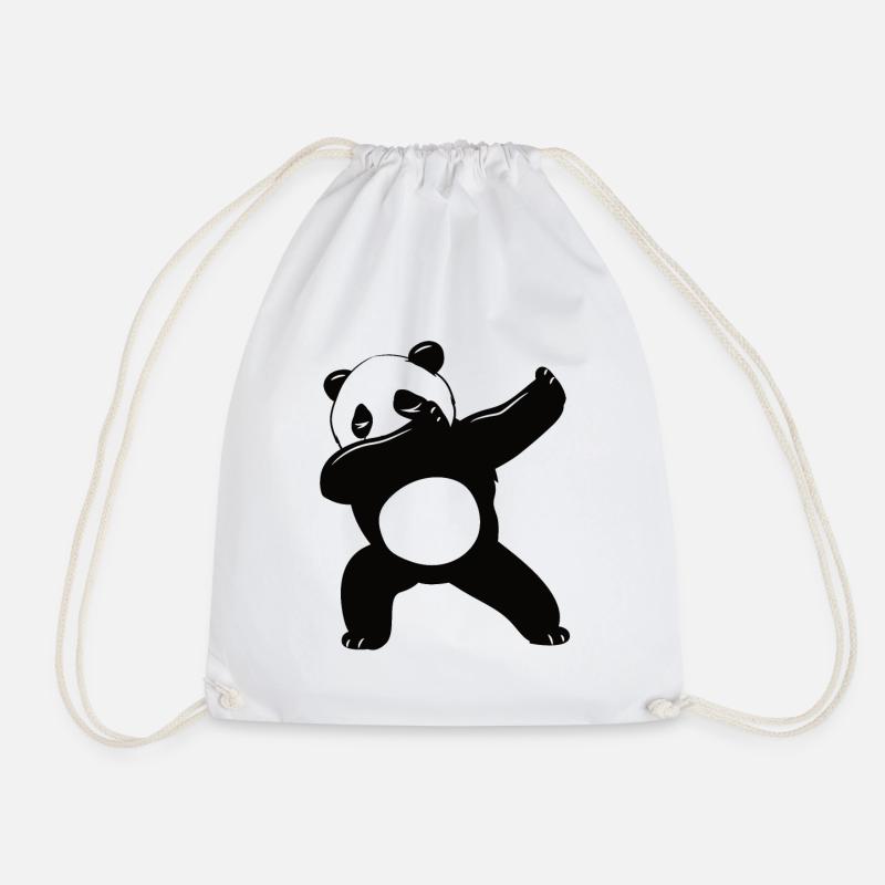 Dabbing Panda - Turnbeutel - Weiß