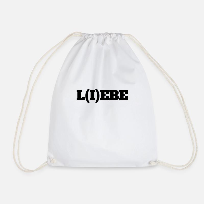 L(I)EBE - Turnbeutel - Weiß