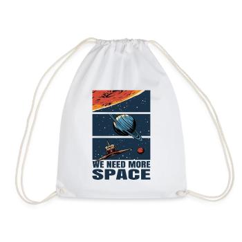 Space Shuttle Mars Weltall Raumfahrt Fun Geschenk - Turnbeutel - Weiß - Vorne