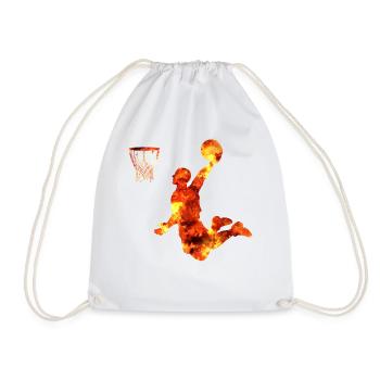 Joueur de basket-ball - Sac de sport léger - blanc - Devant