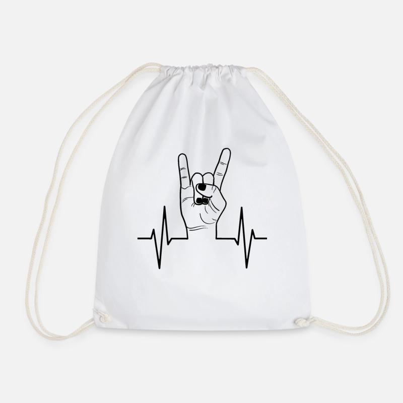 Signe de la main de la main de pouls - Sac de sport léger - blanc