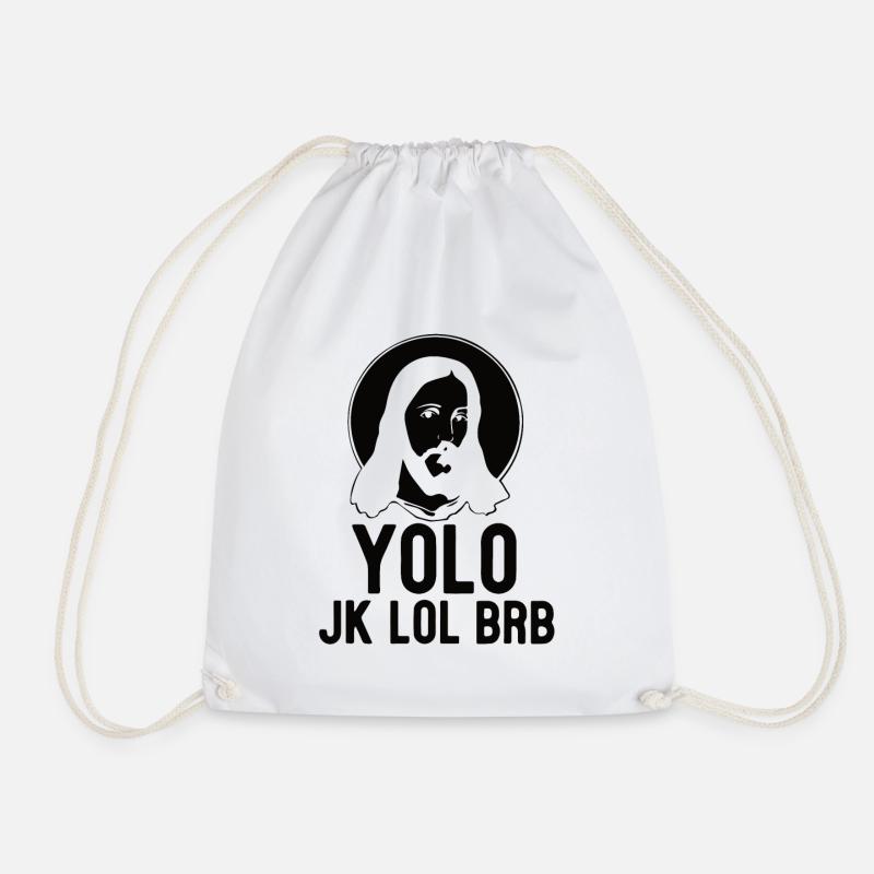 Jesus - Drawstring Bag - white