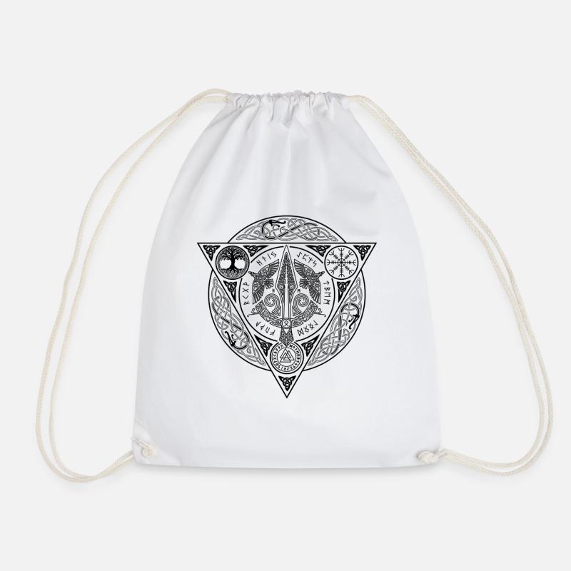 Gungnir The Magical Spear Of Odin Valknut Wikinger - Turnbeutel - Weiß