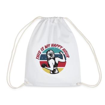 C’est mon happy hour - Sac de sport léger - blanc - Devant