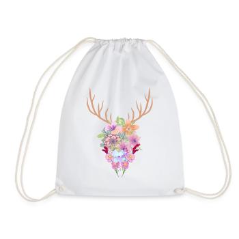 Fleurs Bois - Sac de sport léger - blanc - Devant