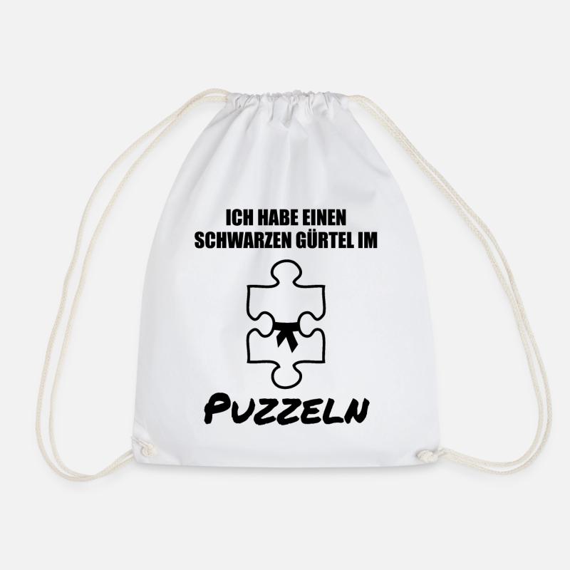 Puzzle Puzzlespiele Liebhaber Spruch Geschenk - Turnbeutel - Weiß