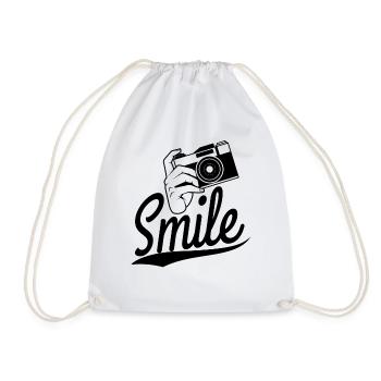 Photography photographer photo camera gift - Drawstring Bag - white - Front