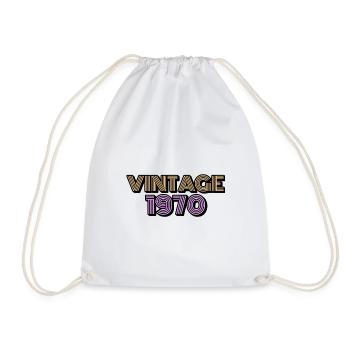 Vintage anniversaire 1970 1970 Vintage Vintage - Sac de sport léger - blanc - Devant