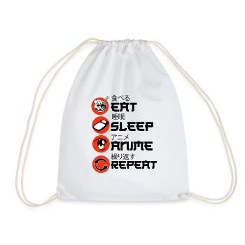 Anime Anime Manga Anime Merchandise - Drawstring Bag - white - Front