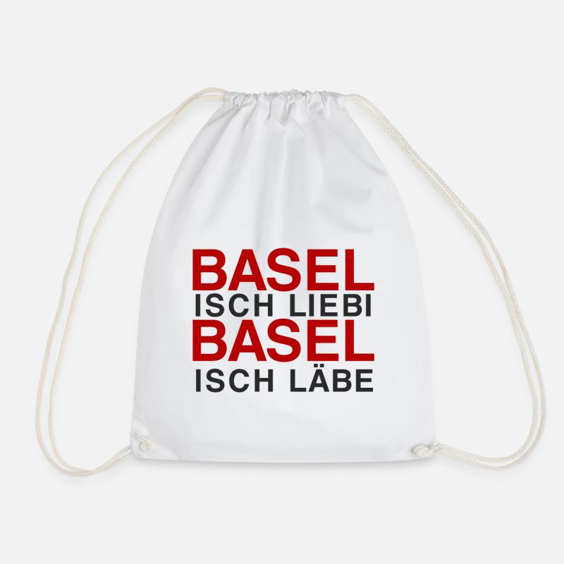 Basel isch Liebi, Basel isch Läbe - Turnbeutel - Weiß