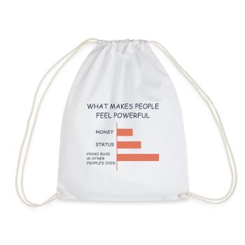 Computer Programmer Coders Software Engineer Gift - Drawstring Bag - white - Front