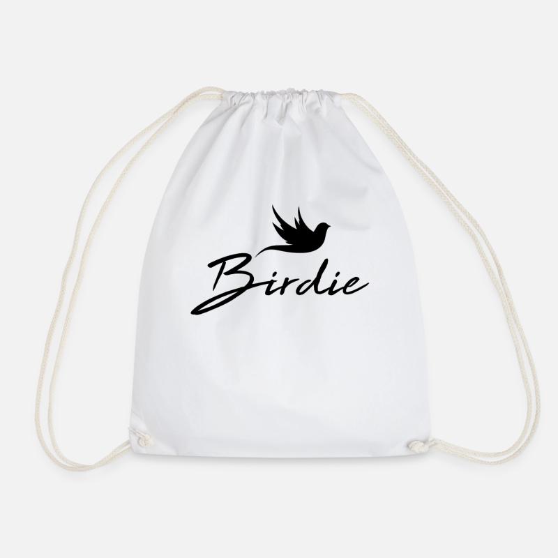 Birdie black - Turnbeutel - Weiß