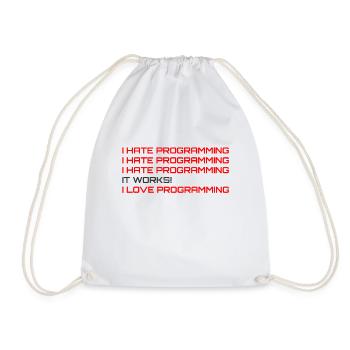 Computerprogrammierer Codierer Software Engineers Geschenk - Turnbeutel - Weiß - Vorne