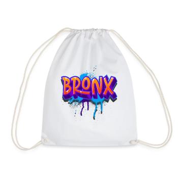 Bronx graffiti - Drawstring Bag - white - Front