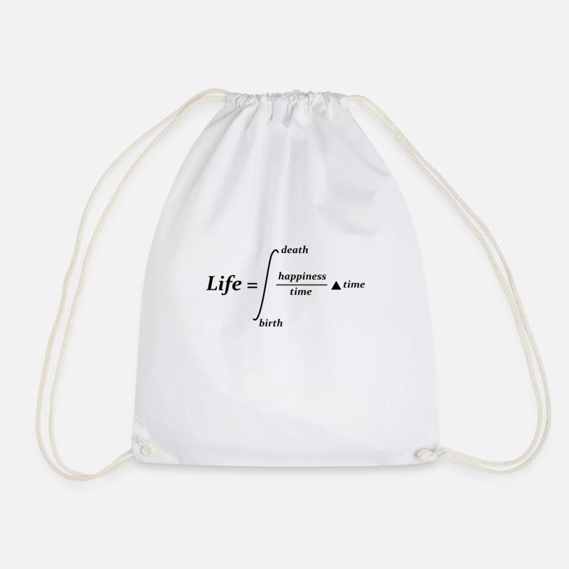 Science Math Physics Joke Pun Gift - Drawstring Bag - white