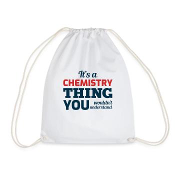 Chemistry Lovers Funny Sayings Jokes Humor Student - Drawstring Bag - white - Front