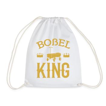 Boßel King König Boßeln Männer Jungen Geschenk - Turnbeutel - Weiß - Vorne