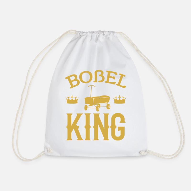 Boßel King König Boßeln Männer Jungen Geschenk - Turnbeutel - Weiß